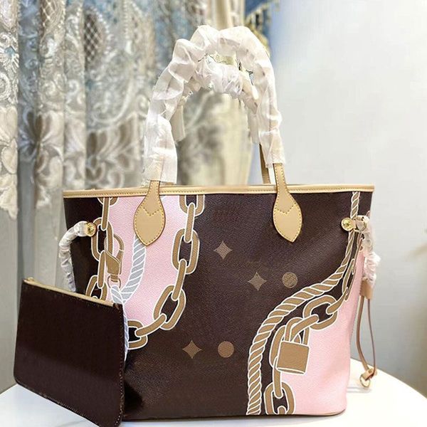 

2023 luxury large capacity shopping designer bag women crossbody shoulderbag leather classic letter mongram pattern print lady t