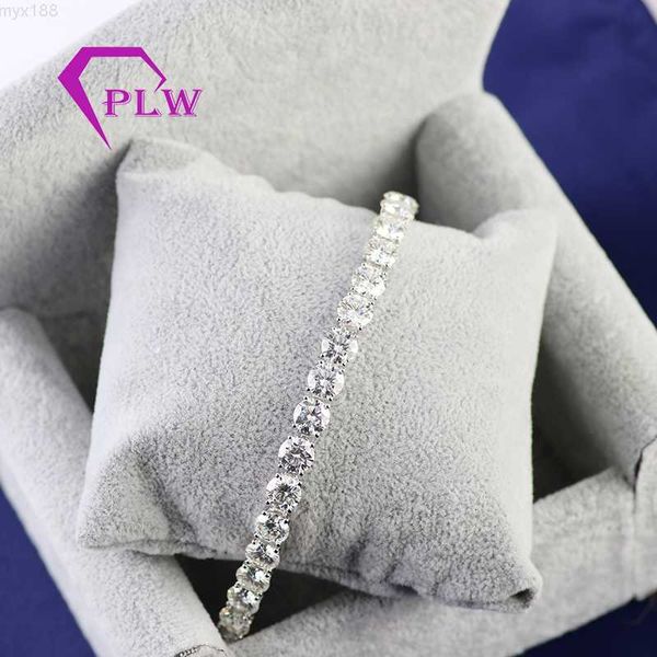 

provence gems wholesale price moissanite tennis bracelet in 14k white gold moissanite hiphop jewelry, Silver