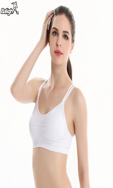 

women padded sport bras crop vest cut out shirt tank 369996, White;black