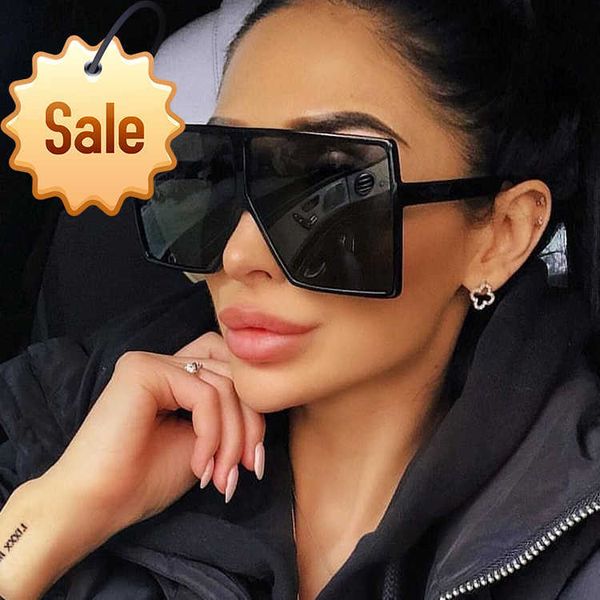 

2022 sell square frame oversized sunglasses fashion custom women big luxury trendy wholesale sunglasses, White;black