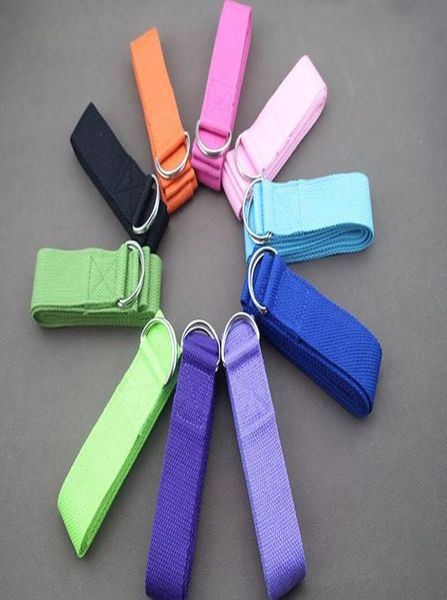 

new multicolors 183 3 8cm yoga belt strap waist arms leg stretch strap pilates belt yoga exercise fitness gym rope tool204j5572913