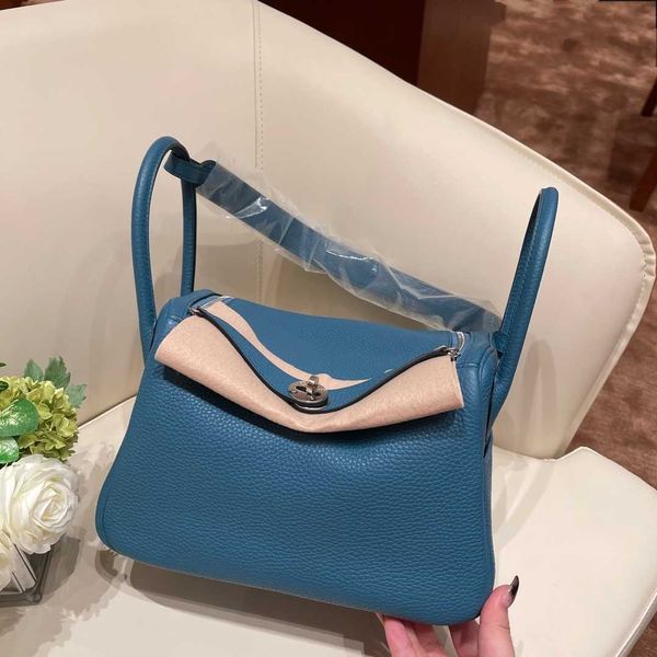 

9a original edition h ermes lindiss bags online shop the first layer of cowhide lindi bag is full handmade leather for womens with large cap