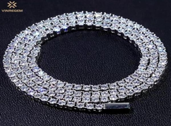 

chains vinregem hip hop rock 925 sterling silver created moissanite gemstone tennis chain necklace fine jewelry birthday gi7207291