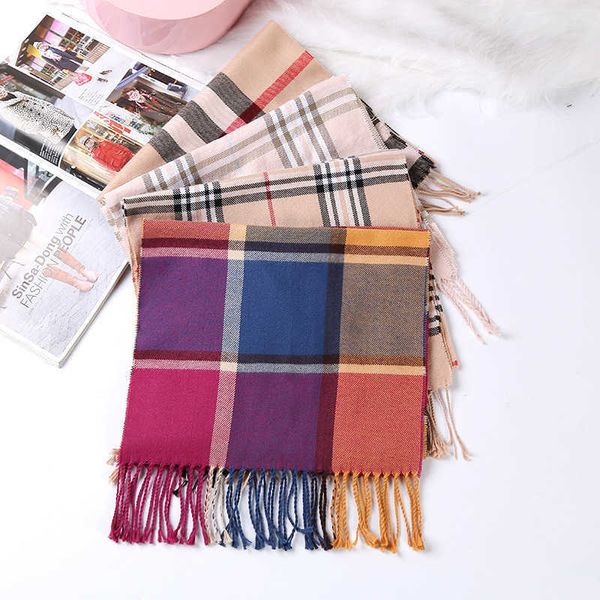 

winter and autumn b urbbery scarf online store fashionable british plaid imitation cashmere scarf children's winter styles men's c, Blue;gray