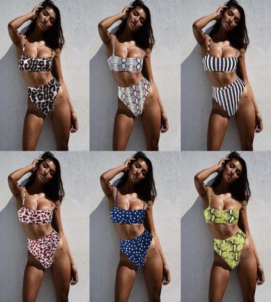 

dropship women039s swimwear suspender high waist solid multi color sling split twopieces bikini swim suit 22 colors2825228, White;black