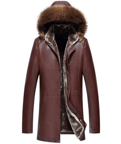 

mens genuine sheep leather natural coat winter parka real fur jackets long plush thick oversize sheepskin for man6494915, Black;brown