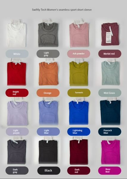 

women's short sleeves lulul workout seamless athletic yoga short sleeve fitness compression shirt tight tee gym ll yoga outfit lu lu l