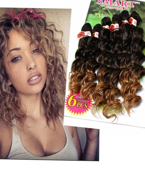 

sell deep wave bundles brazilian kinky curly hair weaves marley sew in hair extensions blonde extensions burgundy color weave 4695426, Black