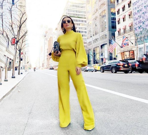 

jumpsuits for women 2021 spring one piece outfits womens clothing black jumpsuit white long sleeve stand collar pants suit wom5051952, Black;white