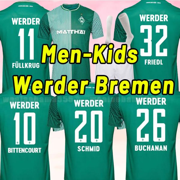 

2023 2024 werder bremen special soccer jerseys marvin ducksch leonardo bittencourt black green 23 24 friedl pieper football shirts thailand, Black;yellow