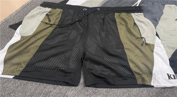 

mesh shorts men women side zipper pockets patchwork short pants1486352