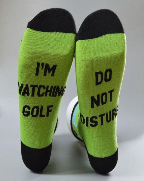 

men women funny letters long crew socks golfing fishing camping novelty i would rather cotton tube stockings7210248, Black