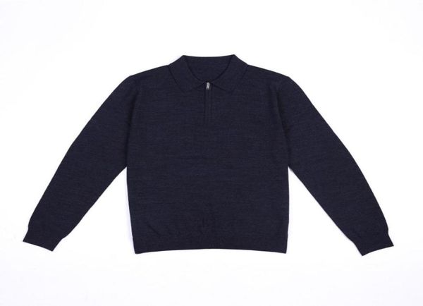 

the new autumnwinter man half zipper sweater wool coat sweater fashion leisure trend27832861139192, White;black