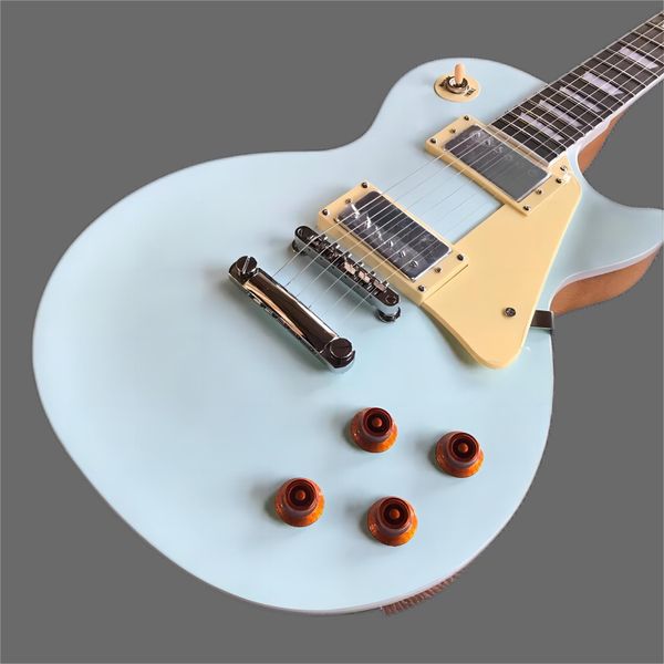

rosewood fingerboard electric guitar, chrome hardware, pink blue natural back