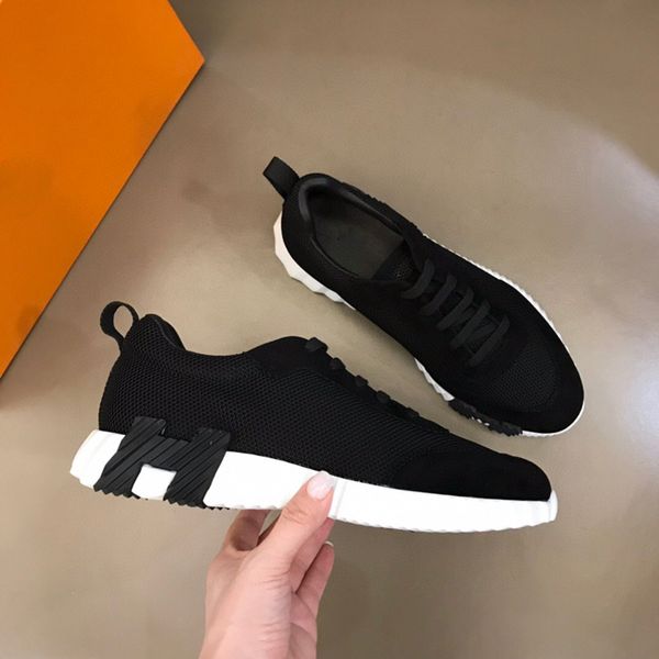 

2023 mens luxury casual shoes genuine leather cotton cloth lace-up classic sports shoes fashion designer men running shoes, Black