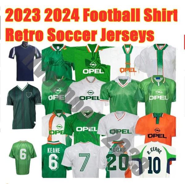 

keane retro soccer jerseys 88 90 92 94 96 97 98 1990 1992 1994 1996 1997 1998 irish mcgrath football shirt uniform vintage maillot ire1ands, Black;yellow