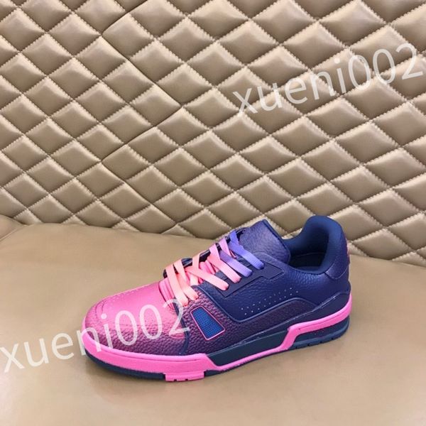 

luxurys designer fashion cowhide men women sneakers fashion trend casual shoes summer mens board shoes sports shoes rd0632, Black