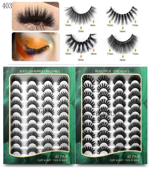 

40 pairs 1525 mm 3d mink lashes bulk faux thick long wispy natural mink lashes pack short wholes natural false eyelashes3892887
