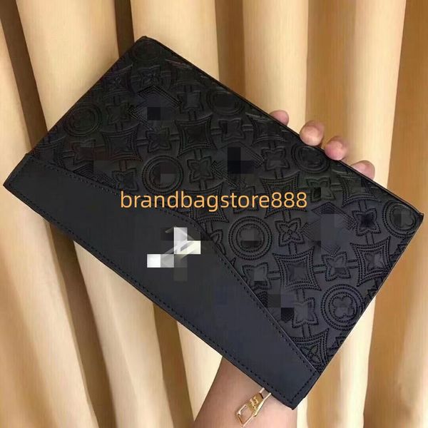 

the latest men's embossed clutch bag classic simple stylish clutch bag