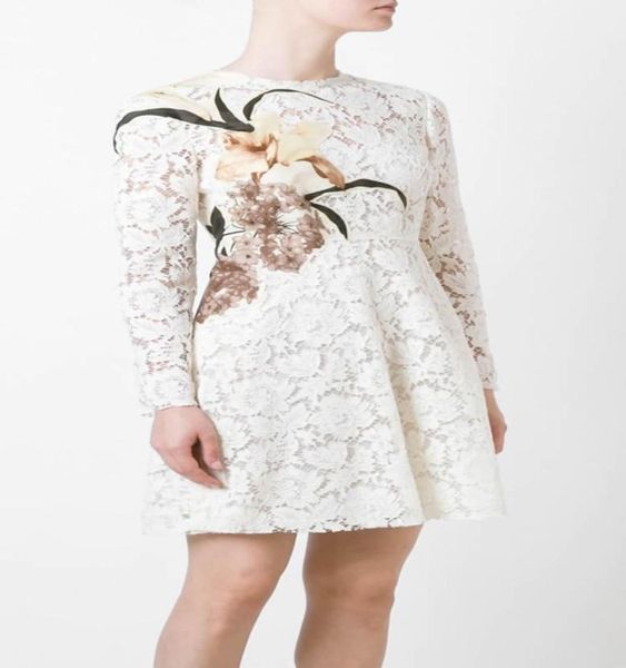 

lace women aline dress appliques elegang long sleeve party dresses 109a7092330797, Black