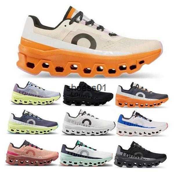 

running shoes cloudmonster men women cloud monster onclouds eclipse turmeric iron hay lumos black 2023 trainer sneaker size 36 - 46