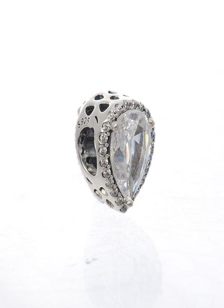 

radiant teardrop charm s925 sterling silver fits for original brand bracelet 796245cz h82391478, Bronze;silver