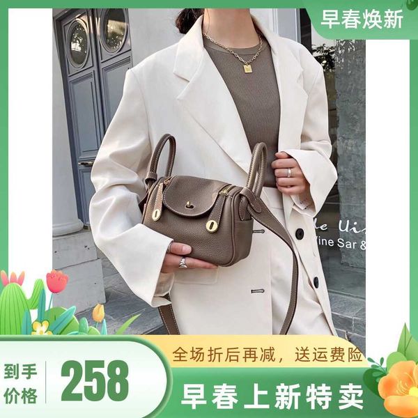 

original edition h ermes doctor bags for women online shop 2023 new womens bag togo layer cowhide lindi litchi pattern single shoulder cros