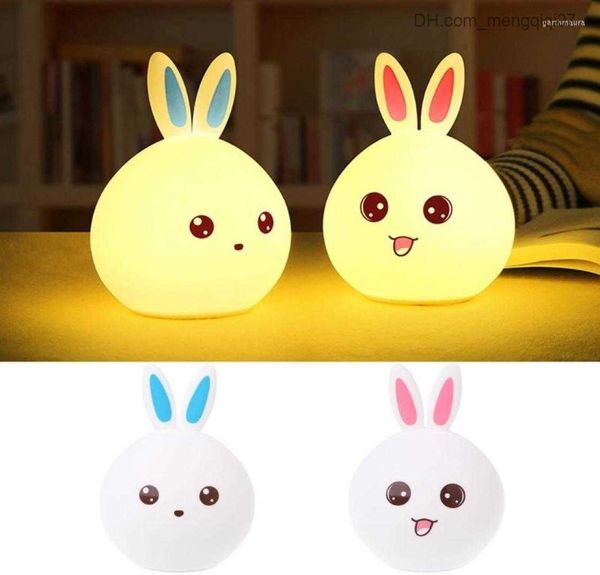 

lamps shades night lights bedside lamp tap control colorful color changing light usb rechargeable silicone for baby atmosphere z230805