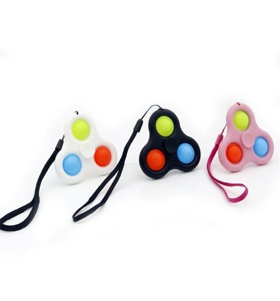 

finger press bubble lanyard keychain simple key ring wristband creative push per toys music stress relief toys g33h8gl6391511, Blue