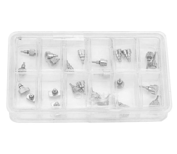 

24pcs watch push press button waterproof durable stainless steel parts repair tool accessory kit for watchmaker tools kits2503190