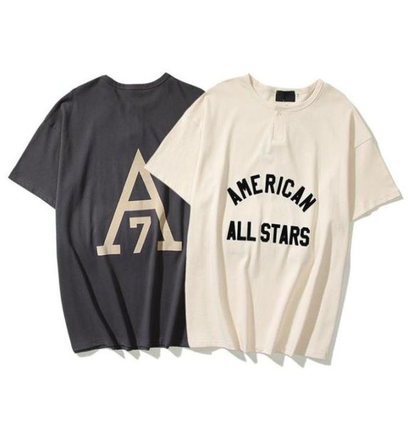 

henry collared all stars flocking american printing casual t shirt summer short sleeves for men and women63632791815434, White;black