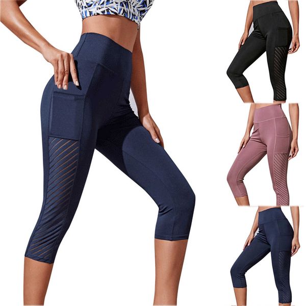 

leggings sport women fitness workout out sports running yoga athletic pants woman tights gym, Black