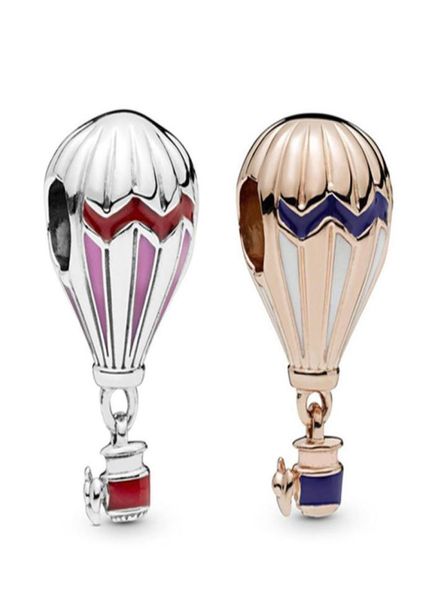 

popular 925 sterling silver cute air balloon pendant diy beads for original charm bracelet women jewelry making gifts9117901, Bronze;silver
