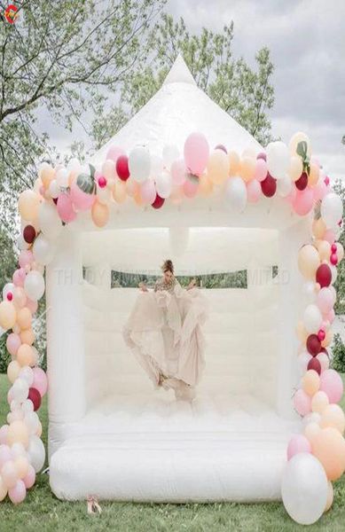 

commercial giant white inflatable wedding bouncer outdoor games activities bouncy castle beautiful bounce house inflatable b9846659