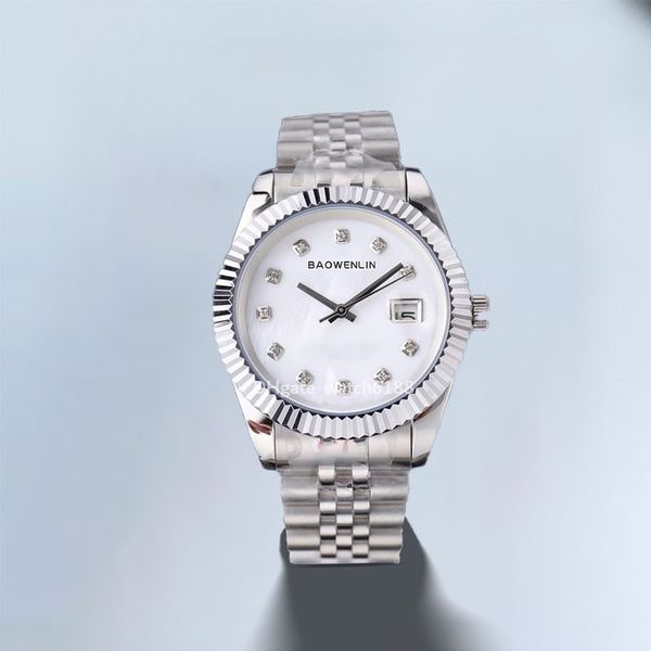 

mens watch designer watches for men size 41mm luxury automatic movement waterproof glass luminescent watch orologio lady watch 31 36mm montr, Slivery;brown