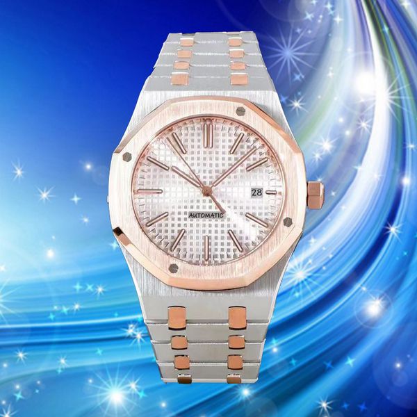 

aaa deluxe watch automatic watchs 41mm stainless steel luminous waterproof folding buckle men swiss movement watches classic watches montre, Slivery;brown