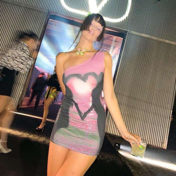 

item title american pink beach print irregular super short strap dress for women, Black;gray