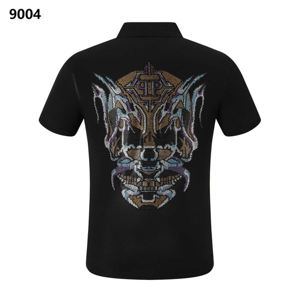 

new style phillip plain men t-shirt designer pp skull diamond t shirt short sleeve dollar brown bear brand o-neck skulls paris polo8zr8, White;black