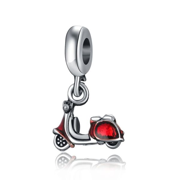 

fit charm bracelet european silver charms beads motorcycle enamel crystal pendant diy chain for women bangle necklace jewelry5908984, Black