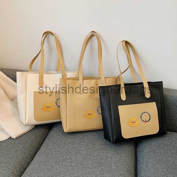

shoulder bags autumn large capacity bag for women 2023 new fashion and fashionable one shoulder bag printed commuter tote bag water bucket b