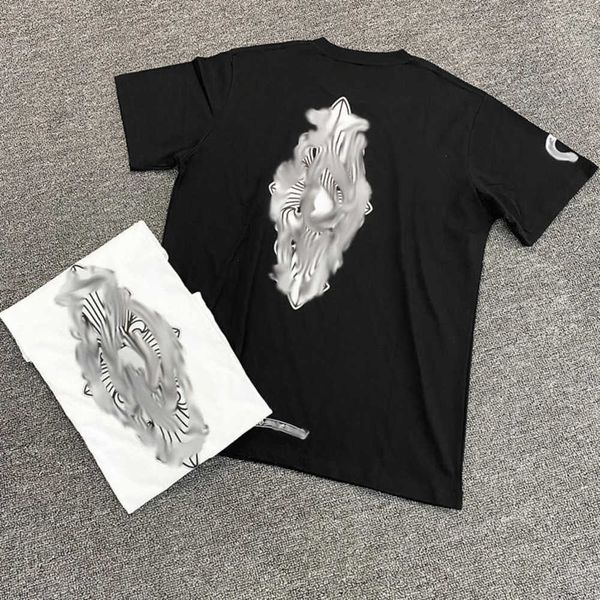 

classics luxury men's t shirt brand t-shirts designers men women tees fashion horseshoe sanskrit cross print cotton t-shirt casual sho, White;black