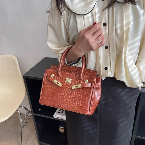 

h ermes original brikiss tote bags online store fashion alligator bag early spring 2023 new style versatile and luxurious womens oneshoulder