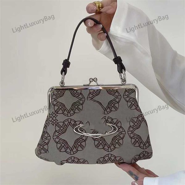 

vivi designer handbag fashion print tote bags chain dumpling hasp shoulder crossbody bag lady mini saturn evening bags leather party bag 230