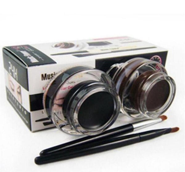 

2 in 1 brown black gel eyeliner make up waterproof and smudgeproof cosmetics set eye liner kit in eye liner makeup288i1137167