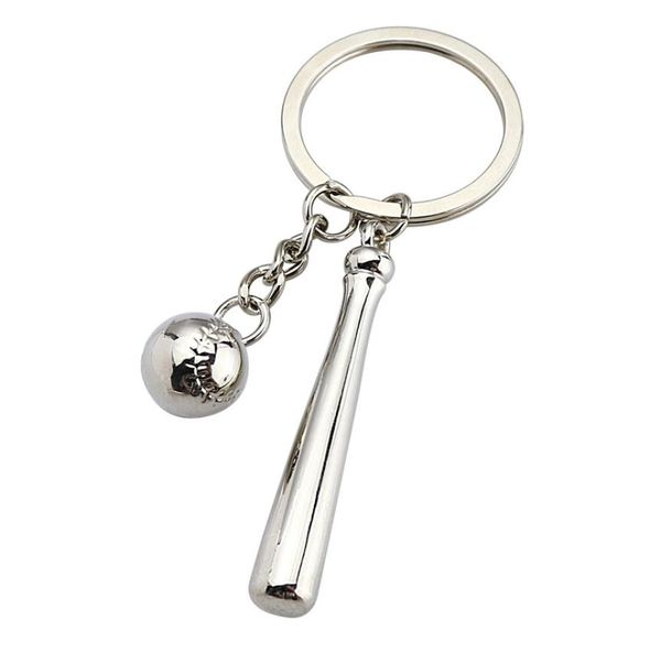 

creative collectable baseball keychain zinc alloy simulation key ring pendant arena club handy gifts5345400