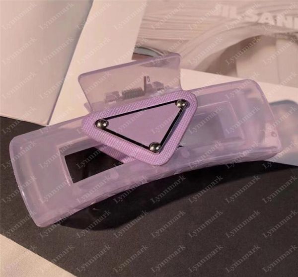 

8 colors designer hair clips for women ladies solid jelly luxury hairclips claw brand hair pin big square crabs hairpins headbands1963492, Golden;silver