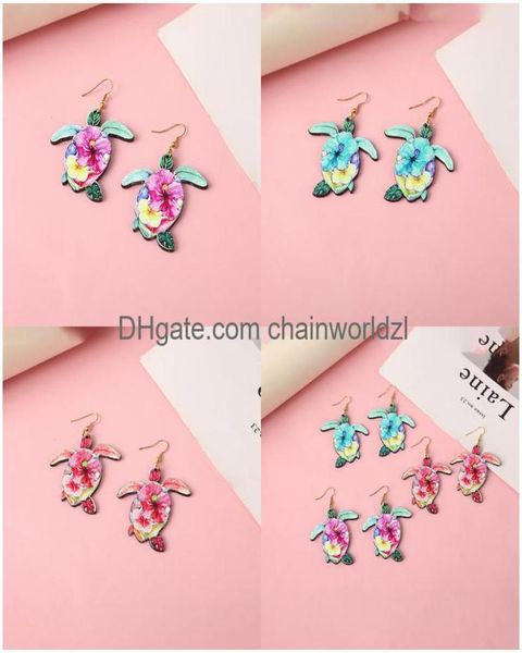 

dangle chandelier ethnic style turtle ear hook jewelry seaside travel ornaments resort hawaiian retro bohemian pendant dr chainwor5509391, Silver