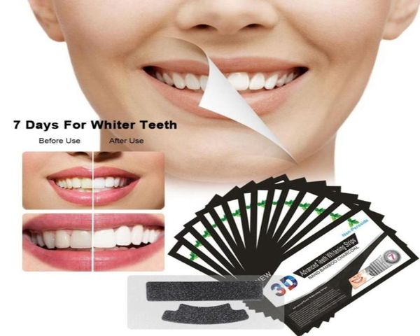 14 bagsbox dental white teeth whitener whitestrips 3d advanced teeth whitening strips activated charcoal oral hygiene11189893217067