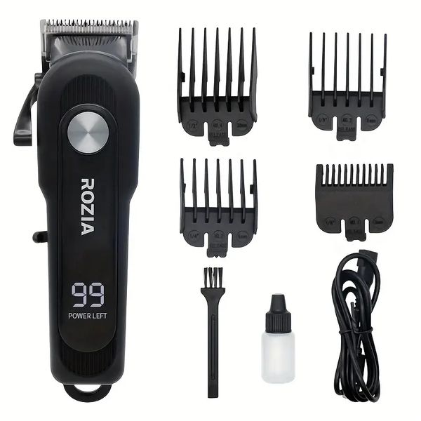 

professional cordless electric hair clipper - adjustable taper lever for precise hair cutting