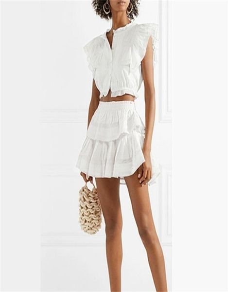 

2019 new arrival women 2 pieces set white and mini skirt 2 piece outfits for sets holiday vocation t2006231597432, Gray